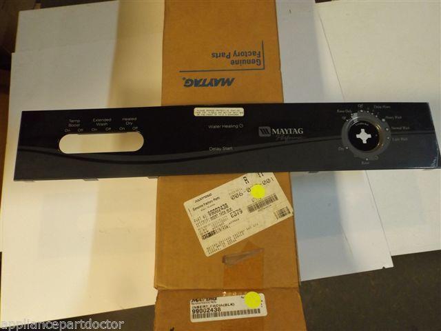 Maytag Dishwasher 99002438 Insert, Facia (blk) NEW IN BOX Maytag Dishwasher 99002438 Insert, Facia (blk) NEW IN BOX